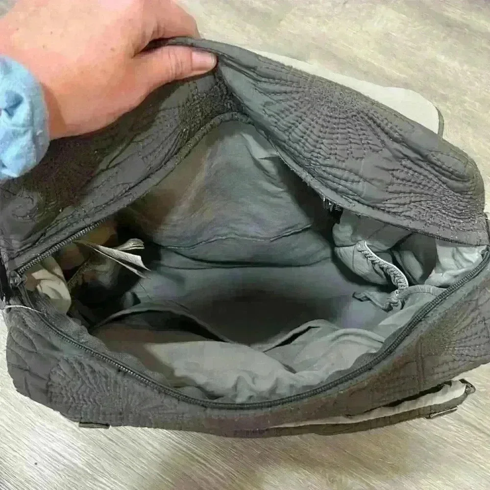 Petunia Pickle Bottom Black Quilted Messenger Bag